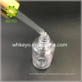 Botella gotero de la pared gruesa de 50ml PETG gotero brillante del oro de la botella transparente de la botella